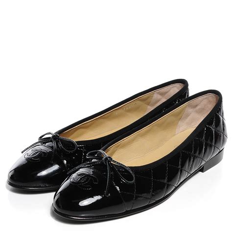 chanel quilted ballerina flats black|chanel ballerina flats classic.